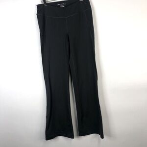 Tek Gear Charcoal Gray exercise yoga wide leg pants L